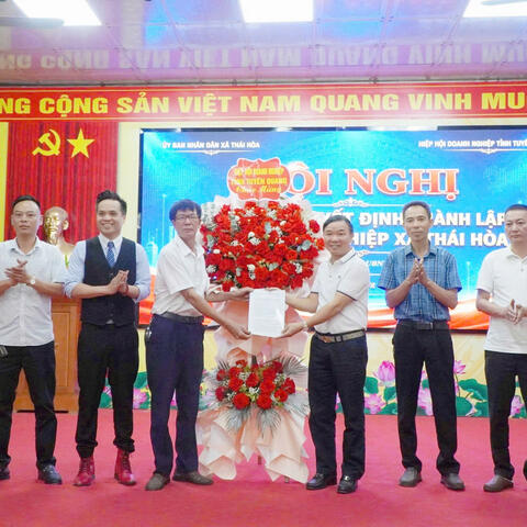 Hội Doanh nghiệp xã Thái Hòa (Hiệp hội Doanh nghiệp tỉnh Tuyên Quang) chính thức ra mắt: Lan tỏa sức mạnh liên kết từ cơ sở, vun đắp động lực cho kinh tế tư nhân