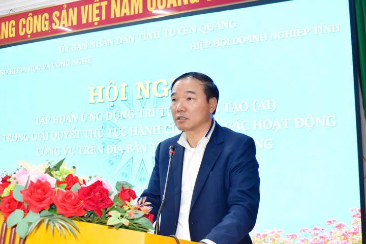 Chủ tịch Hiệp hội Doanh nghiệp tỉnh Nguyễn Hữu Thập tham gia Ban Chỉ đạo chuyển đổi số tỉnh Tuyên Quang